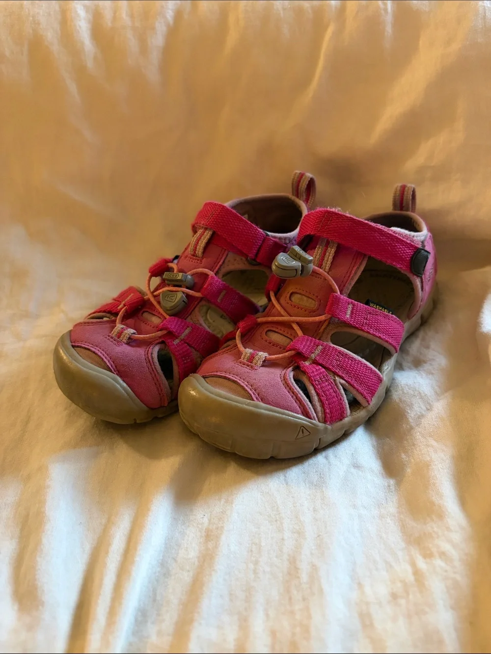 Keen Kids Pink Outdoor Closed-Toe Sandals